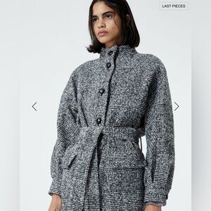 The Kooples BLACK WOOL COAT